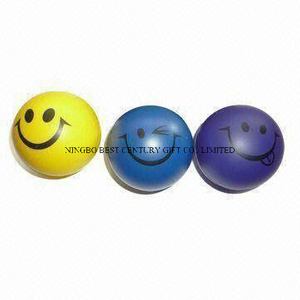 PU Foam Smiley Stress Ball Shape