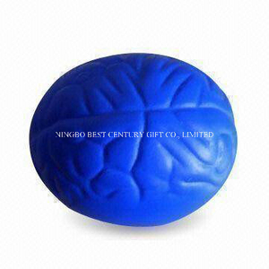 PU Squeeze Stress Toy Brain Design Stress Balls
