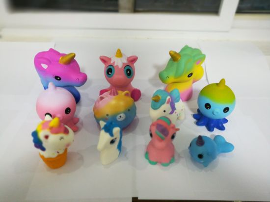 Wholesale Assorted Unicorns Animals Series PU Squishy Slow Rising Toys