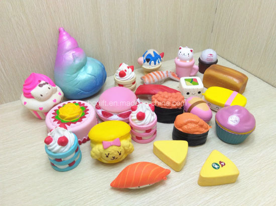 Assorted Squishies Random Cakes and Foods PU Squishy Slow Rising Foam Toys
