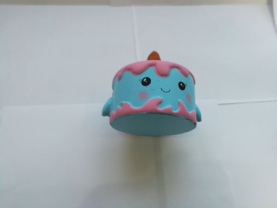 Hot Selling Blue Unicorn Cake PU Squishy Slow Rising Toy