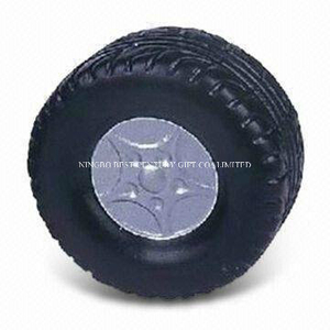Wheel Tire Shape PU Foam Promotional Toy Stress Ball