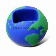 PU Foam Gift in Globe Ball Mobile Phone Holder Design