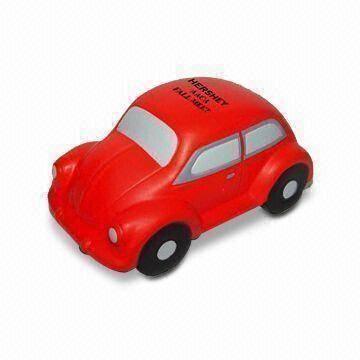 Car Beetle Shape PU Foam Promotional Toy Stress Ball