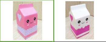 Custom Squishies Milk Boxes Cartons PU Slow Rising Squishy Toys