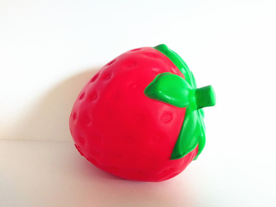 Big Strawberry Squishies Scented PU Large Slow Rising Squishy Toys
