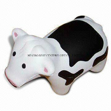 Cow Shape PU Foam Stress Toy Promotional Stress Ball