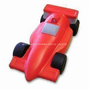 Racing Car Shape PU Foam Promotional Toy Stress Ball