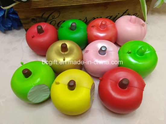 Bite Apples PU Squishy Toys Slow Rising Scented Squishies Fruits