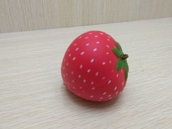 Wholesale PU Squishy Strawberry Squeeze Toy Slow Rising Scented Squishies