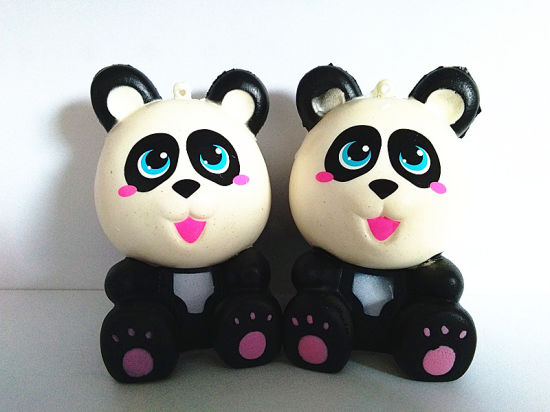 Custom Little Panda Super Soft PU Squishy Slow Rising Toys