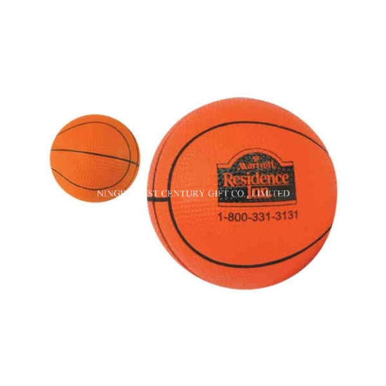 Hot Sale Basketball Shape PU Anti-Stress Ball