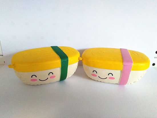 Custom Squishies Tamagoyaki Foods PU Foam Slow Rising Squishy Toys