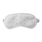 Customized Shiny Pearl PU White Comfortable Margarite Promotional Cover Eye Sleep Mask Shade Patch Funny Elegance Cosmetic Blindfold