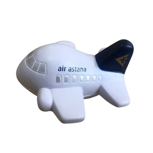 Wholesale Toys Custom Plane Shape Stress Ball for Souvenir Gift