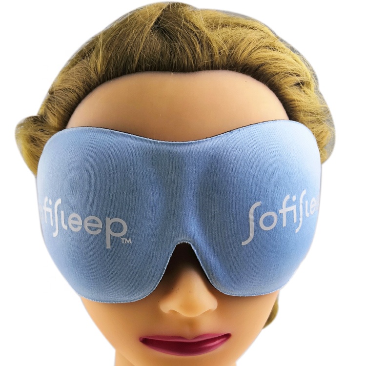 Custom Design Breathable 3D Travel Sleep Mask Milk Silk Fabric Amazon Personalized Eye Patch 